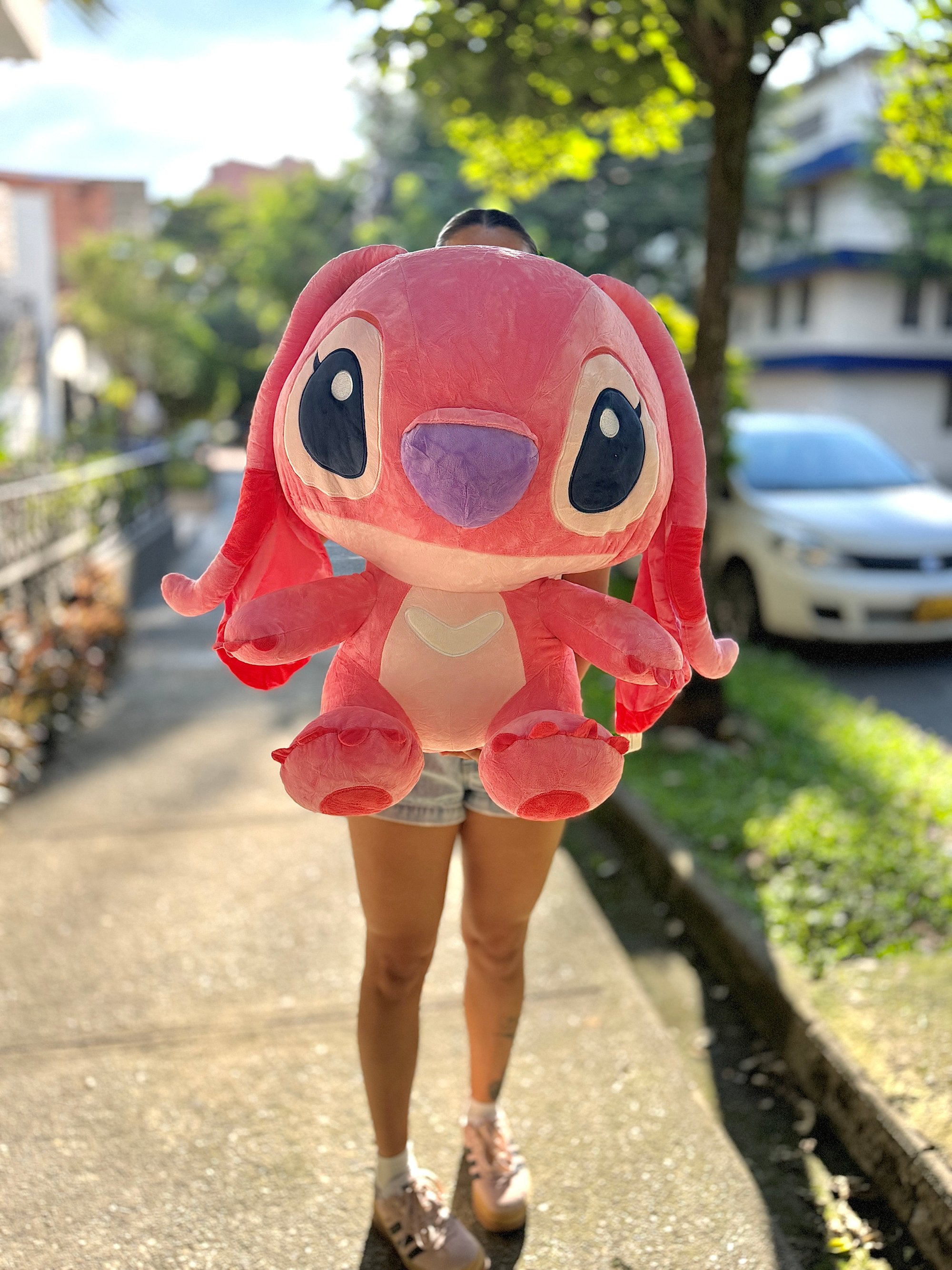 Angel Gigante Peluche Stitch Rosa Grande STITCH PELUCHE CORAZON