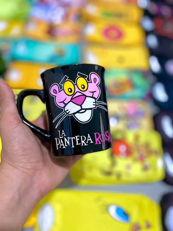 MUG TALLADO PANTERA ROSA