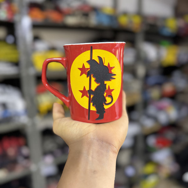 MUG TALLADO GOKU ESFERA ROJO