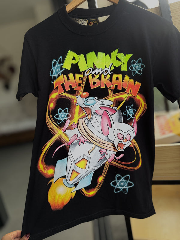 Camiseta Pinky y cerebro neón (unisex)