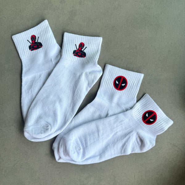 2 pares de medias Deadpool