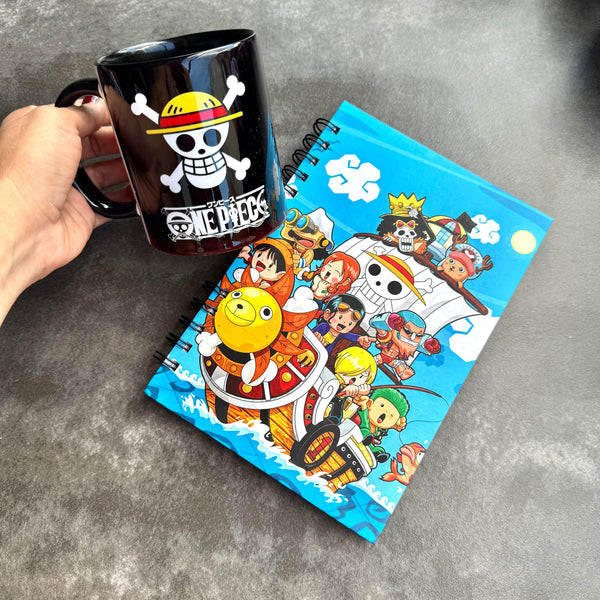 COMBO CUADERNO+MUG ONE PIECE