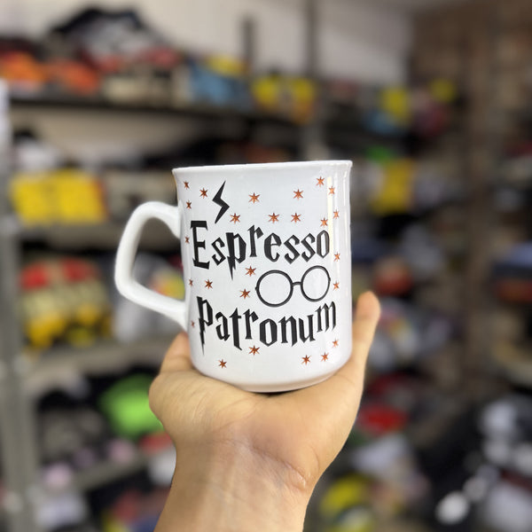 MUG TALLADO ESPRESSO PATRONUM BLANCO