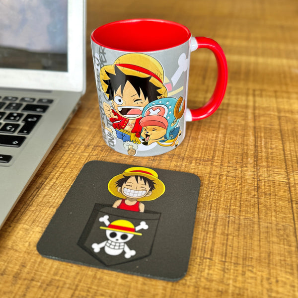 MUG+PORTAVASOS LUFFY