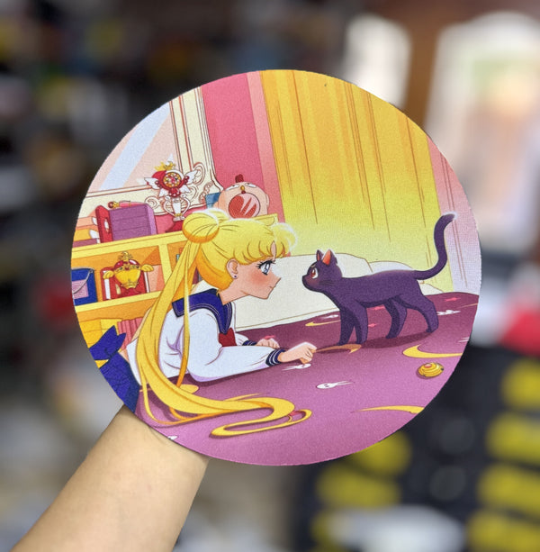 PAD MOUSE SAILOR MOON Y LUNA