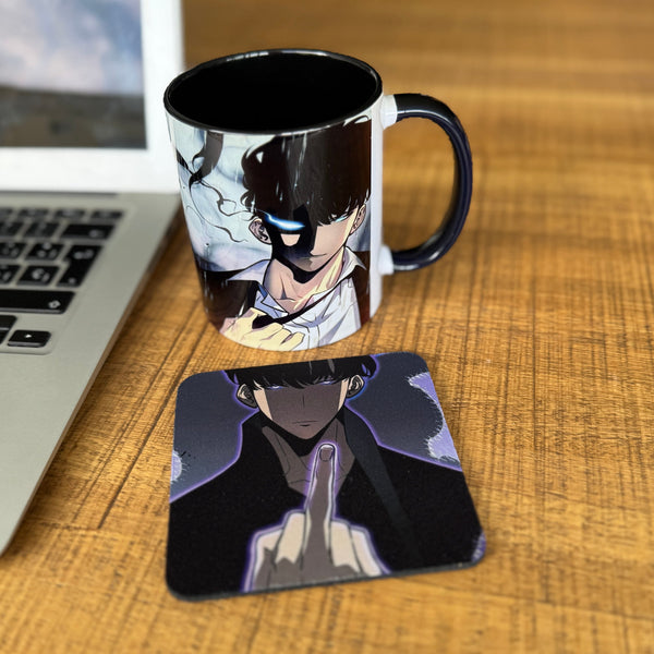 MUG+PORTAVASOS SOLO LEVELING