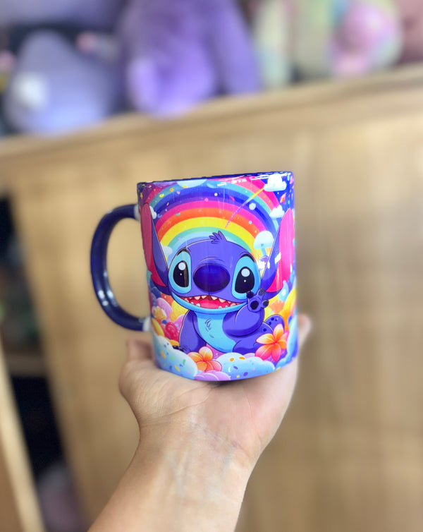 MUG STITCH ARCOIRIS