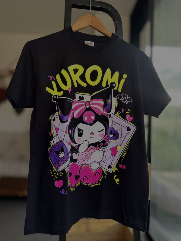 Camiseta kuromi neón (unisex)