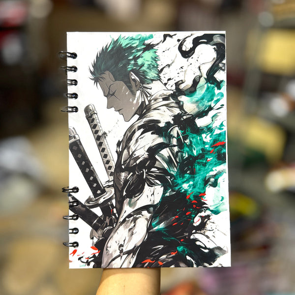 CUADERNO ZORO B/N