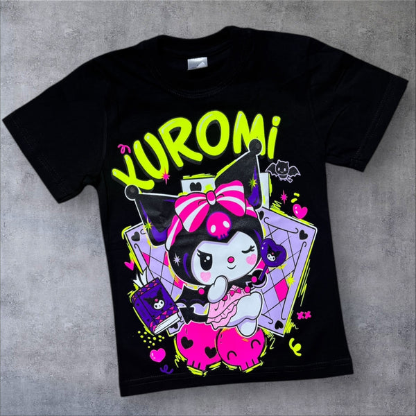 Camiseta kuromi neón (infantil)