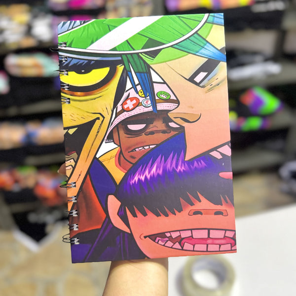 Cuaderno gorillaz caratula