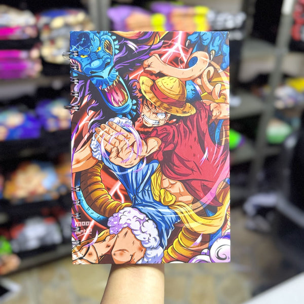 Cuaderno Luffy ataque