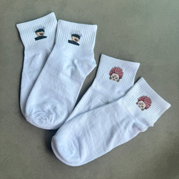 2 pares de medias satoru y sukuna