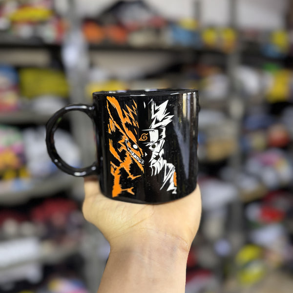 MUG TALLADO NARUTO Y KURAMA