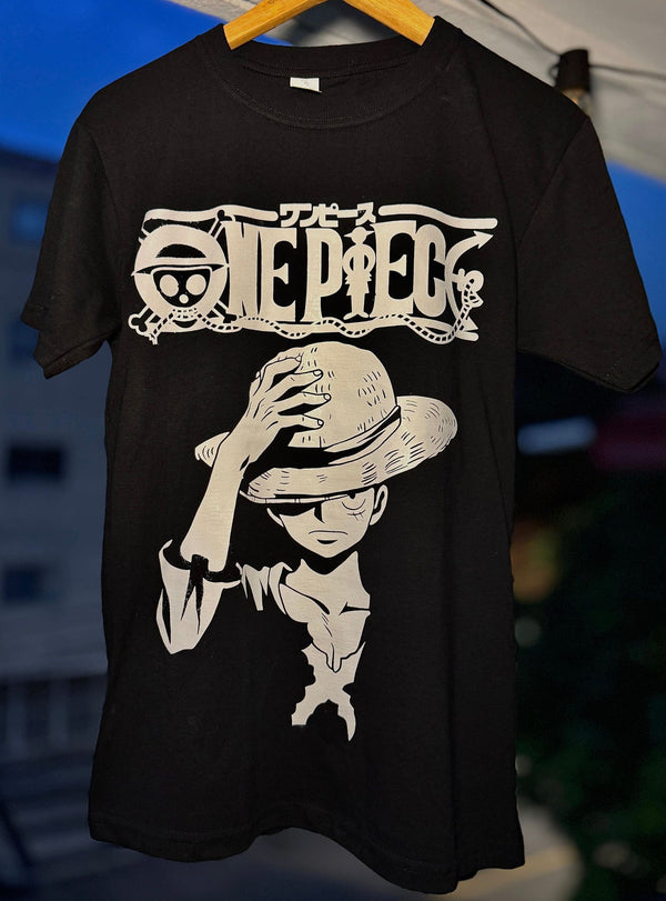 CAMISETA LUFFY B/N