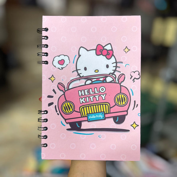 CUADERNO HELLO KITTY CARRO