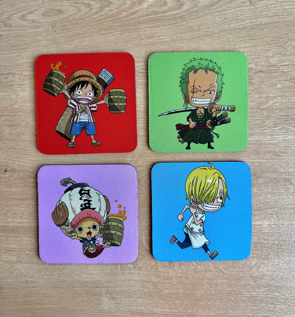 PORTAVASOS X4 ONE PIECE