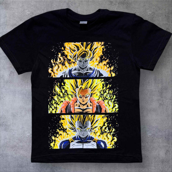 Camiseta vegeta transformaciones (infantil)