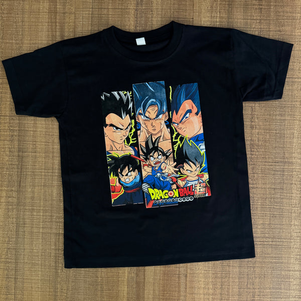 CAMISETA GOKU, VEGETA GOHAN (INFANTIL)