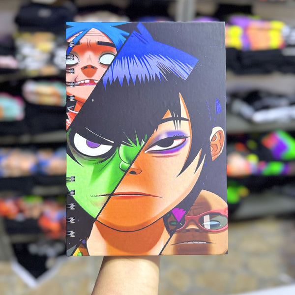 Cuaderno gorillaz rostros