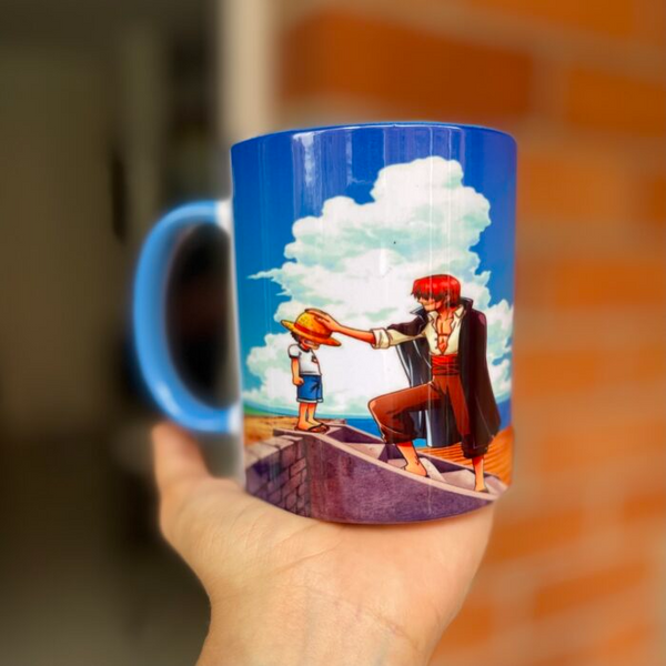 MUG SHANKS Y LUFFY