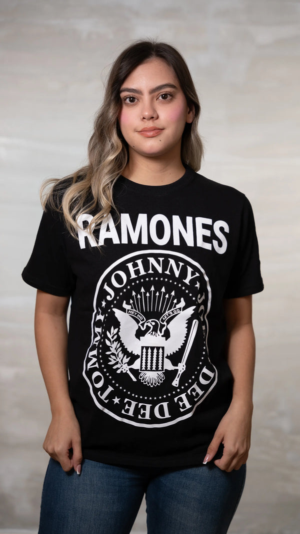 CAMISETA RAMONES LOGO (UNISEX)