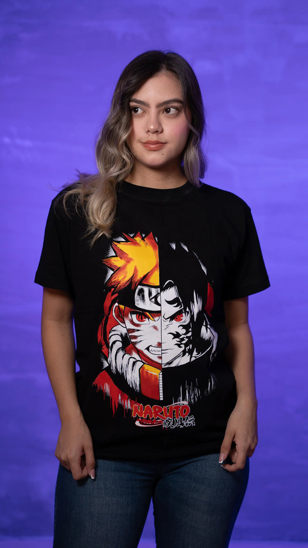 CAMISETA NARUTO Y SASUKE (UNISEX)