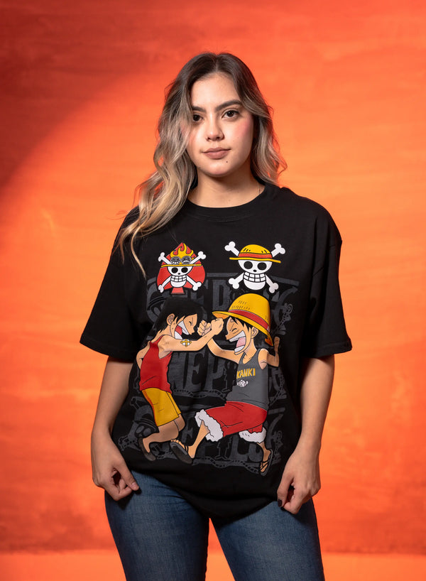 CAMISETA LUFFY Y ACE (UNISEX)